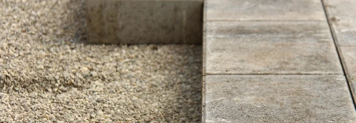 Verlegung von Terrassenplatten